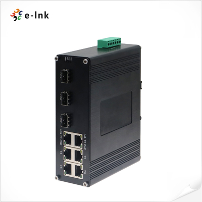 Industrial PoE Ethernet Switch 6 x PoE + 3 x SFP Fast Ethernet