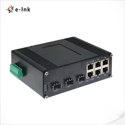 Industrial PoE Ethernet Switch 6 x PoE + 3 x SFP Fast Ethernet