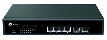 Entry level Ethernet POE Switch 4 x 10/100/1000Base - T(x) + 2 x 1000Base - FX