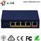 10 / 100 / 1000M PoE Input 4 Port Ethernet Switch 100M PoE Output Industrial Grade