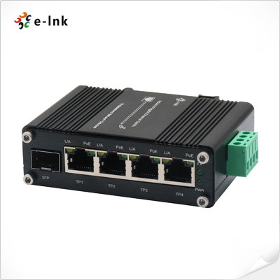 Mini Industrial Ethernet Switch with 4×10/100/1000T PoE＋1×100/1000X SFP Ports