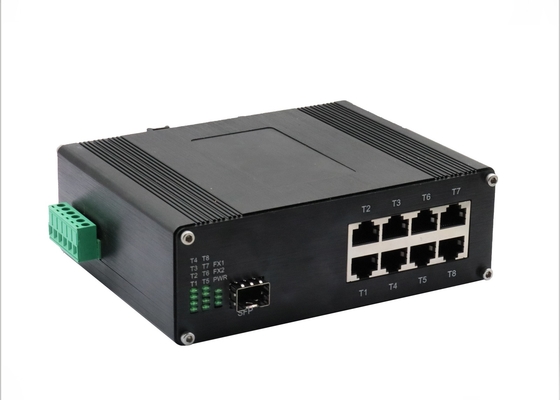 Industrial Ethernet Switch with 8×10/100Base-TX +1×100BASE-FX Ports