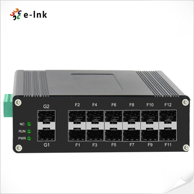 Industrial L2+ Managed 12-Port 1000X SFP plus 2-Port 1000X SFP Fiber Switch