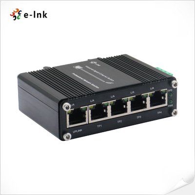 Mini Industrial Ethernet Switch 5 Port 10/100/1000BASE-T GE 12~48V DC