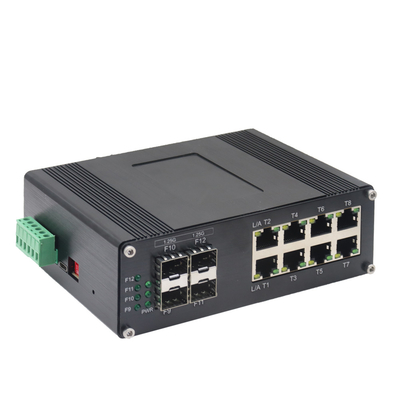 Industrial L2+ 8-Port 10/100/1000T plus 4-Port 1000X SFP Managed Ethernet Switch