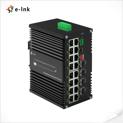 Industrial L2+ 16-Port 10/100/1000T 802.3at PoE plus 4-Port 1000X SFP Managed Ethernet Switch