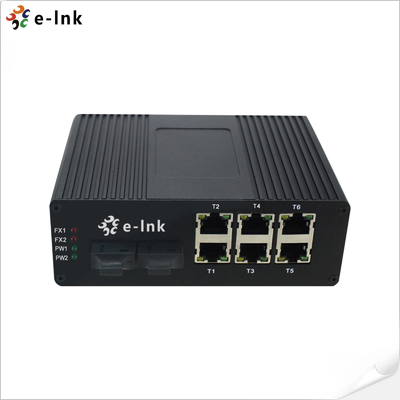 Industrial 6-port 10/100Base-T + 2-port 100BASE-FX Ethernet Switch