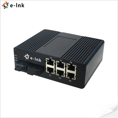 Industrial 6-port 10/100Base-T + 2-port 100BASE-FX Ethernet Switch