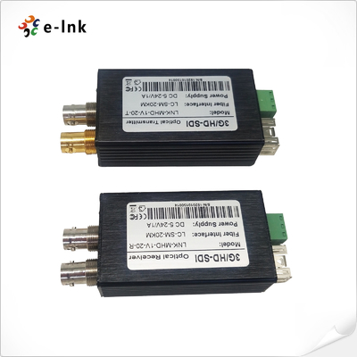 Micro 3G-SDI to Fiber Converter with Tally or Reverse RS485