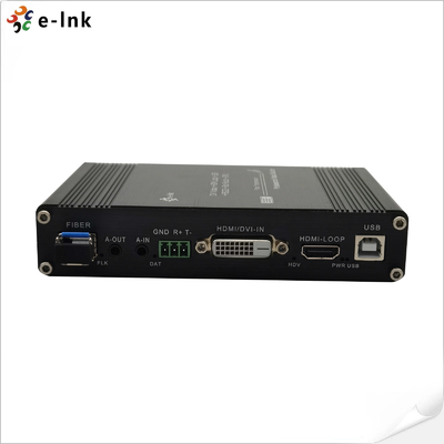1Ch 1080P DVI plus USB KVM + 1Ch RS232 + 1Ch Bidi Stereo Audio + 1Ch GPIO over Fiber Extender
