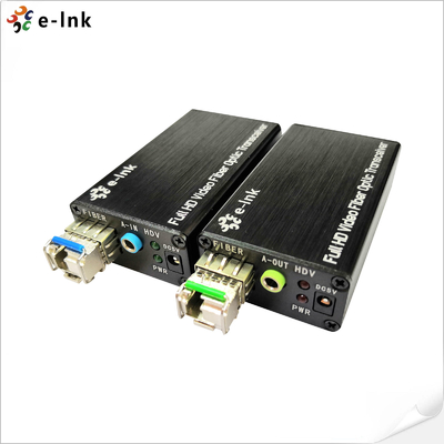 Micro DVI Fiber Optic Extender with external stereo