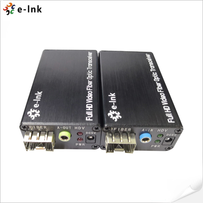 Micro DVI Fiber Optic Extender with external stereo
