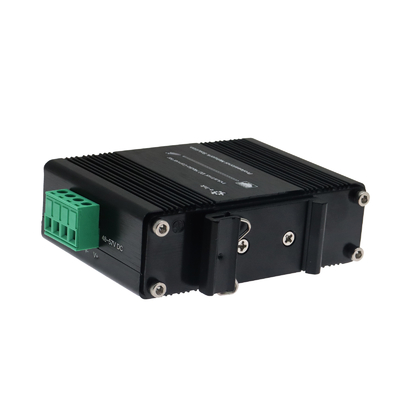 Mini Industrial 10G 5G 2.5G 1G 100M 802.3at to 10GBASE-X SFP+ Media Converter