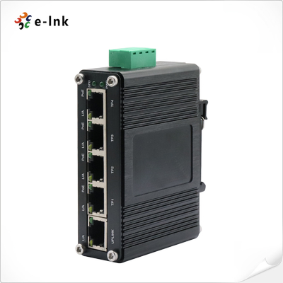 Mini Industrial 4-Port 10/100/1000BASE-T 802.3at PoE + 1-Port 10/100/1000T Ethernet Switch