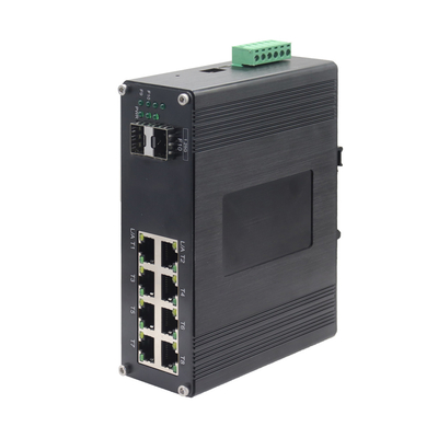 Industrial L2+ 8-Port 10 100 1000T + 2-Port 1000X SFP Managed Ethernet Switch