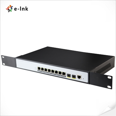 L2+ 8-Port 10/100/1000T and 2-Port 100/1000X SFP Managed Ethernet Switch