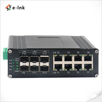 Industrial L2+ 8-Port 10/100/1000T + 6-Port 1000X SFP Managed Ethernet Switch
