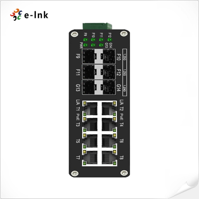Industrial L2+ 8-Port 10/100/1000T 802.3at PoE + 6-Port 1000X SFP Managed Ethernet Switch