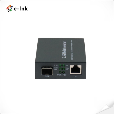 100M/1G/2.5GBase-T to 2.5G Base-SX/LX Fiber Media Converter