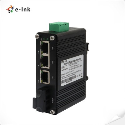 Mini Industrial 3-Port 10/100/1000T + 1-Port 1000X SC Gigabit Ethernet Switch