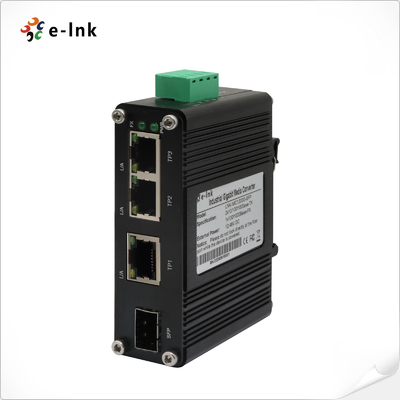 Mini Industrial 3-Port 10/100/1000T + 1-Port 100/1000X SFP Gigabit Ethernet Switch