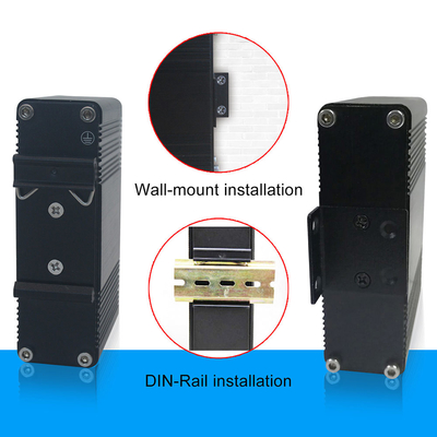 Mini Industrial 4-Port 10/100/1000T 802.3at PoE + 1-Port 100/1000X SFP Ethernet Switch