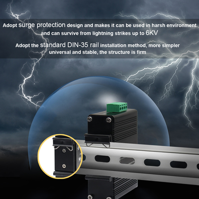 Mini Industrial 2-port 10/100/1000Base-T + 2-port 100/1000Base-X SFP Ethernet Switch
