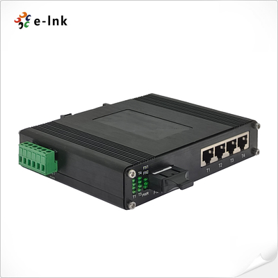 Industrial 4-Port 10/100/1000Base-T + 1-Port 1000BASE-X Ethernet Switch