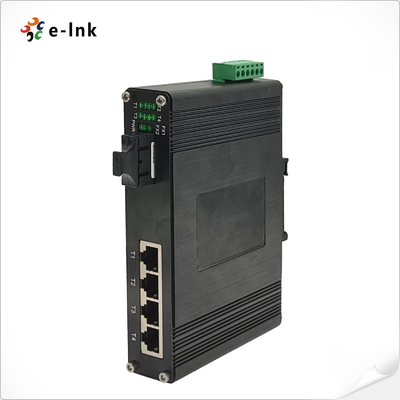 Industrial 4-Port 10/100/1000T 802.3bt PoE + 1-Port 100/1000BASE-X Ethernet Switch