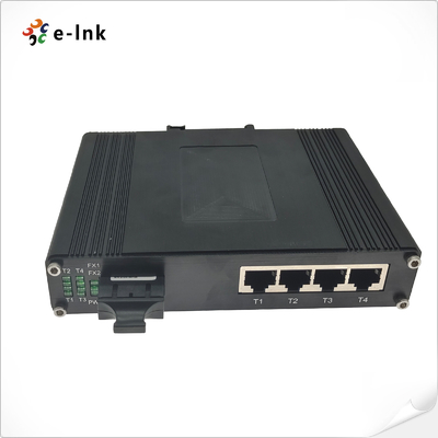 Industrial 4-Port 10/100/1000T 802.3bt PoE + 1-Port 100/1000BASE-X Ethernet Switch