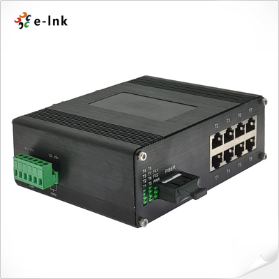 Industrial 8-Port 10/100Base-TX + 1-Port 100BASE-FX Ethernet Switch