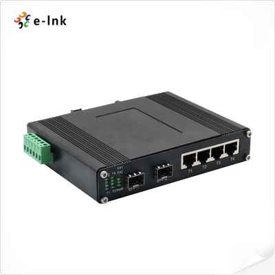 Industrial 4-port 10/100/1000T 802.3bt PoE + 2-port 100/1000X Ethernet Switch
