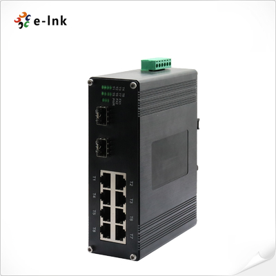 Industrial 8-port 10/100/1000Base-T + 2-port 1000BASE-X Ethernet Switch