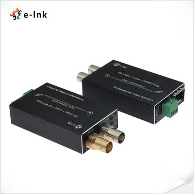 Mini-type HD-SDI to Fiber Converter with Tally & Reverse RS485
