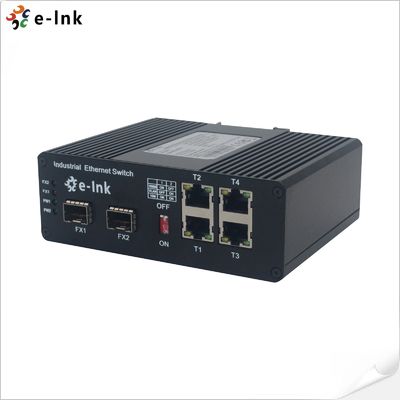 Industrial 4-port 10/100/1000BASE-T + 2-port 1000BASE-SFP 250m PoE Switch