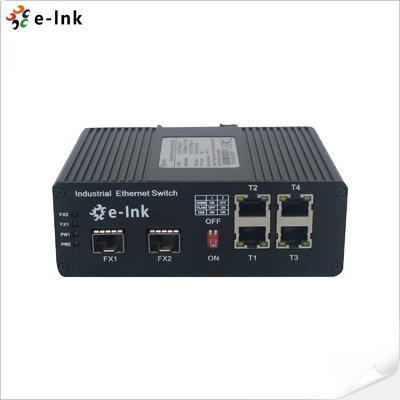 Industrial 4-port 10/100/1000BASE-T + 2-port 1000BASE-SFP 250m PoE Switch