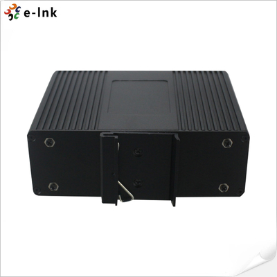 Industrial 6-port 10/100Base-T (6-port PoE+) + 2-port 100BASE-FX Ethernet Switch