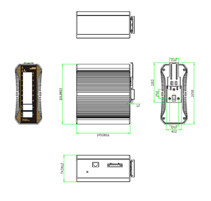 L2+ Industrial 12-Port 10/100/1000T (8-port 802.3at PoE) + 4-Port 10G SFP+ Managed PoE Switch