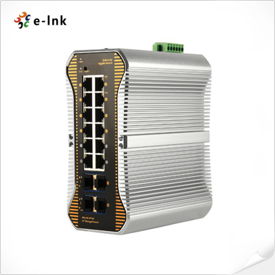 L2+ Industrial 12-Port 10/100/1000T + 4-Port 10G SFP+ Managed Ethernet Switch