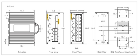 Managed Industrial Ethernet Switch: 16 x 10/100BASETX + 4 x 1000BaseX SFP