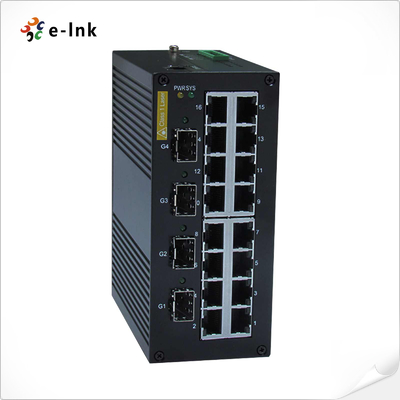 Managed Industrial Ethernet Switch: 16 x 10/100BASETX + 4 x 1000BaseX SFP