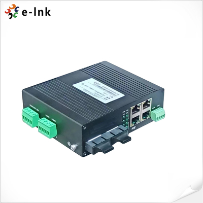 L2+ Industrial 4-Port 10/100TX + 4-Port RS485 + 2-Port 100FX Ring Managed Ethernet Switch