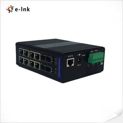 Managed Industrial 8-port 10 100 1000BASE-T + 4-port 100 1000BASE-X SFP Ethernet Switch