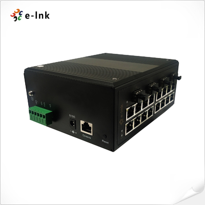 Industrial 16-port 10/100/1000T 802.3at PoE + 4-port 100/1000X SFP Managed Ethernet Switch