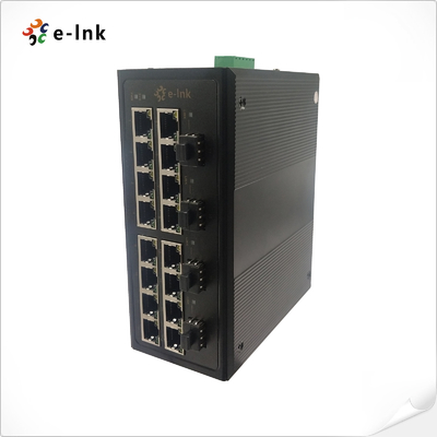 Managed Industrial 16-port 10/100/1000BASE-T + 4-port 100/1000BASE-X SFP Ethernet Switch