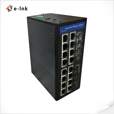 Managed Industrial 16-port 10/100/1000BASE-T + 8-port 100/1000BASE-X SFP Ethernet Switch