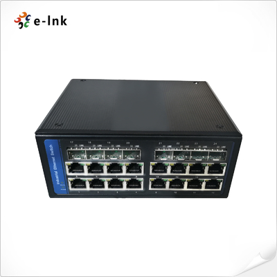 Managed Industrial 16-port 10/100/1000BASE-T + 8-port 100/1000BASE-X SFP Ethernet Switch