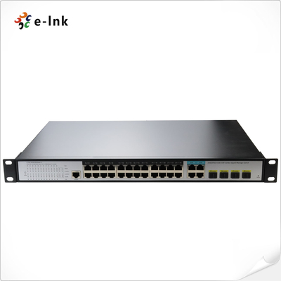 L2+ Combo Managed Ethernet Switch with 24 10/100/1000T Ports+ 4Gigabit TP/SFP Ports