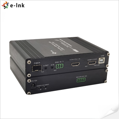1Ch 1080P HDMI + 1Ch USB KVM + 1Ch RS232 + 1Ch Bidi Stereo Audio + 1Ch GPIO over Fiber Extender