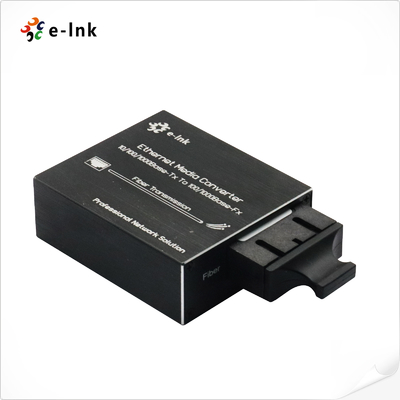 Micro Type SC DC15V 20km 3w 10/100/1000Mbps Fiber Ethernet Media Converter